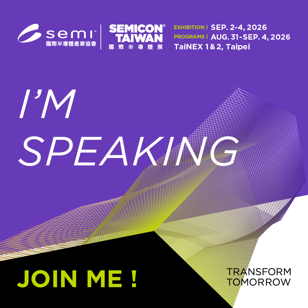 CEO Mark 受邀於 SEMICON Taiwan 2026 Silicon Startups Stage 演講